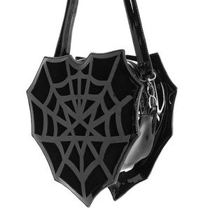 RESTYLE Spider-Web Heart Purse